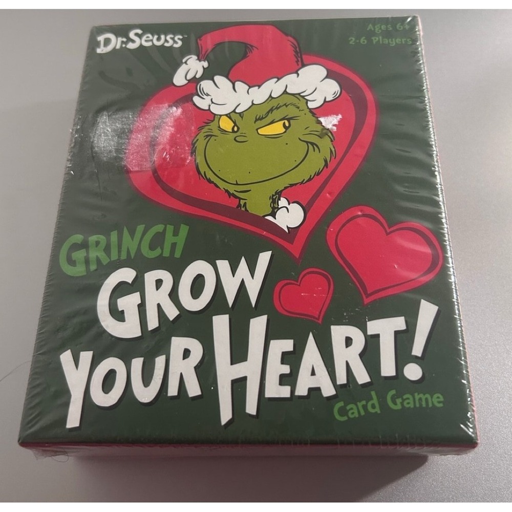 Funko Games Dr. Seuss The Grinch Grow Your Heart Card Game Kids Green New NIB